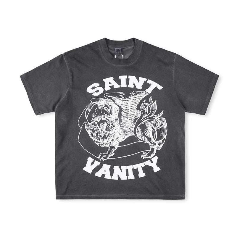 2025 New Summer 3D Letter Print Cotton Summer Top Tees for Mens Short Sleeve Loose Casual Tshirts Oversized Crew Neck T-Shirt