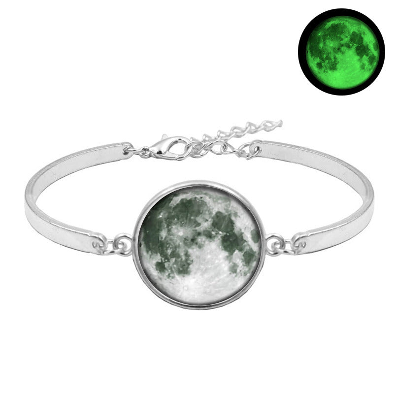Galaxy Moon Time Gemstone Luminous Bracelet