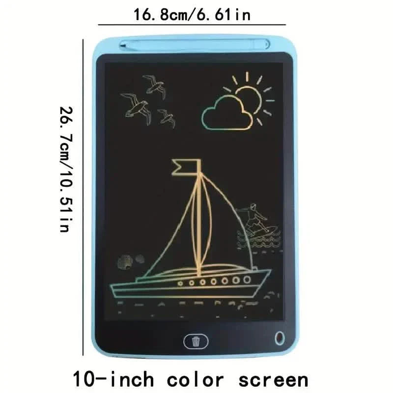 Digital LCD Writing Tablet with Stylus Pen – Reusable Wipeable Dry-Erase Doodle & Drawing Board