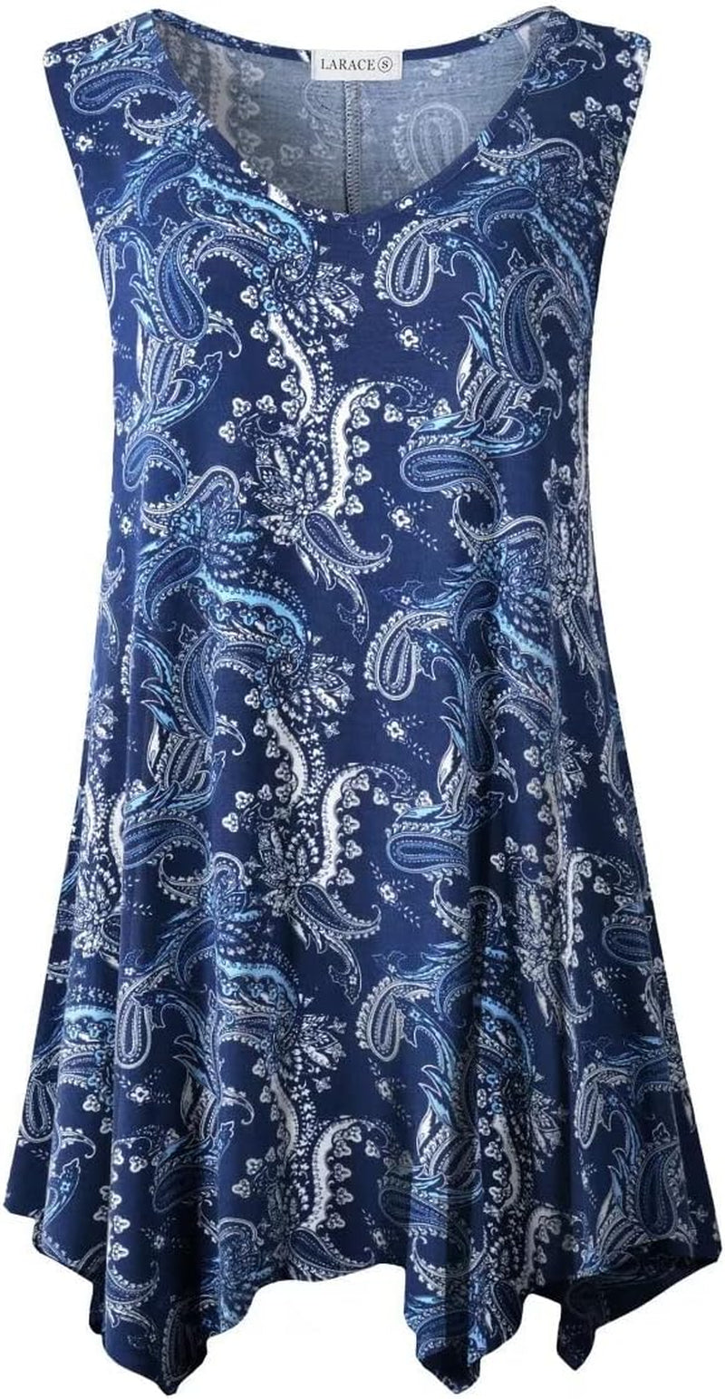 plus Size Tank Tops for Women V Neck T Shirts Summer Sleeveless Tunic Tops Loose Fit Flowy Blouse