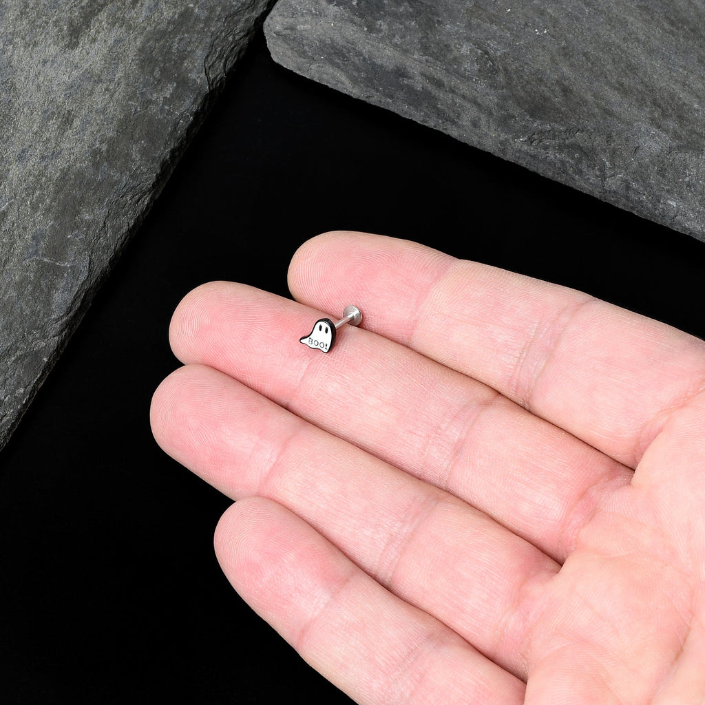 16G 5/16 Halloween Ghost Glow in the Dark Labret Monroe Tragus