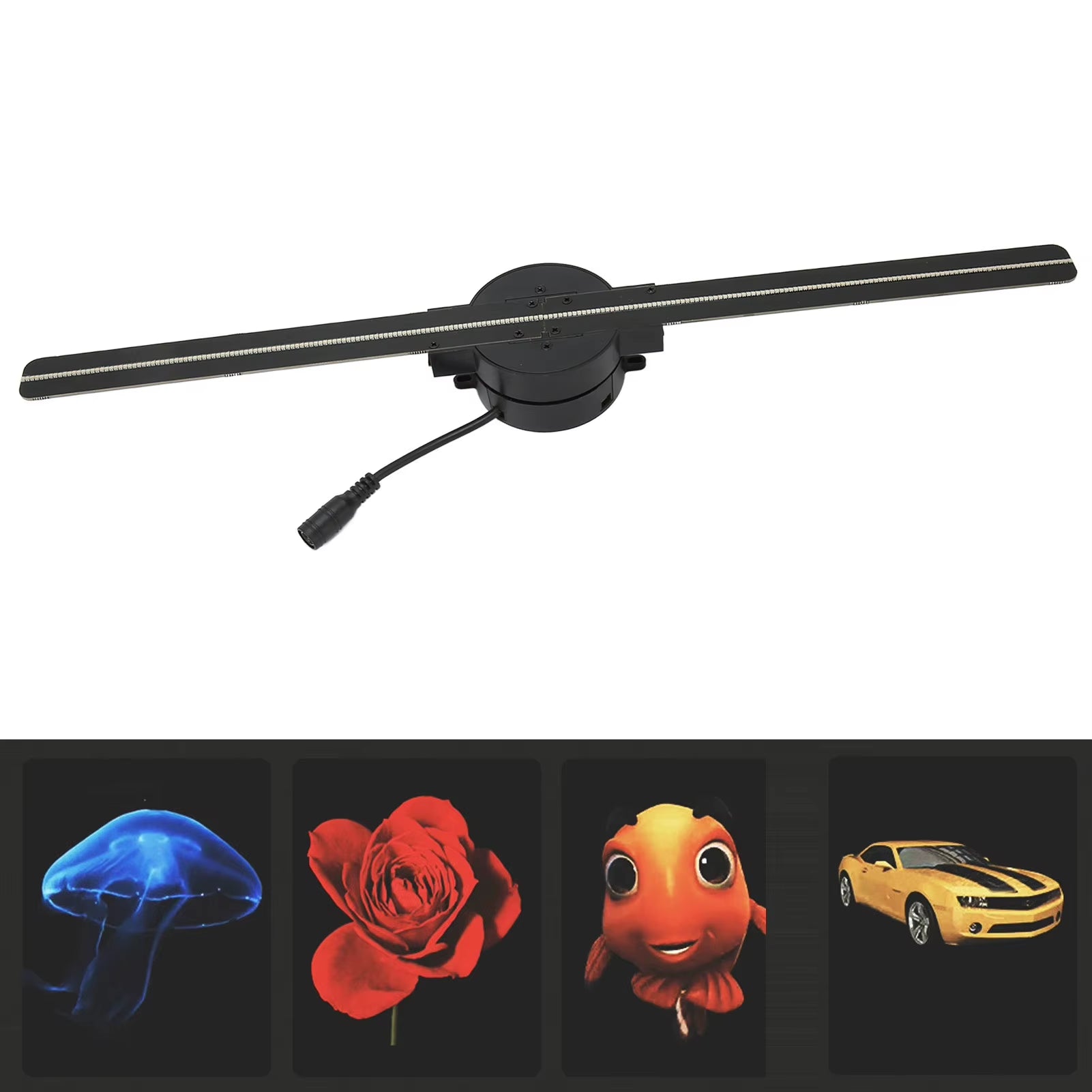 Wifi 3D Hologram Fan 3D Hologram Projector 176 Degree Viewable Angle 100‑240V 2000X224 Stable Custom Editing for Business