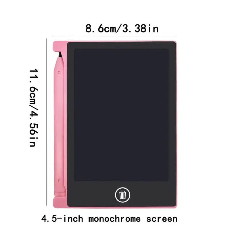 Digital LCD Writing Tablet with Stylus Pen – Reusable Wipeable Dry-Erase Doodle & Drawing Board
