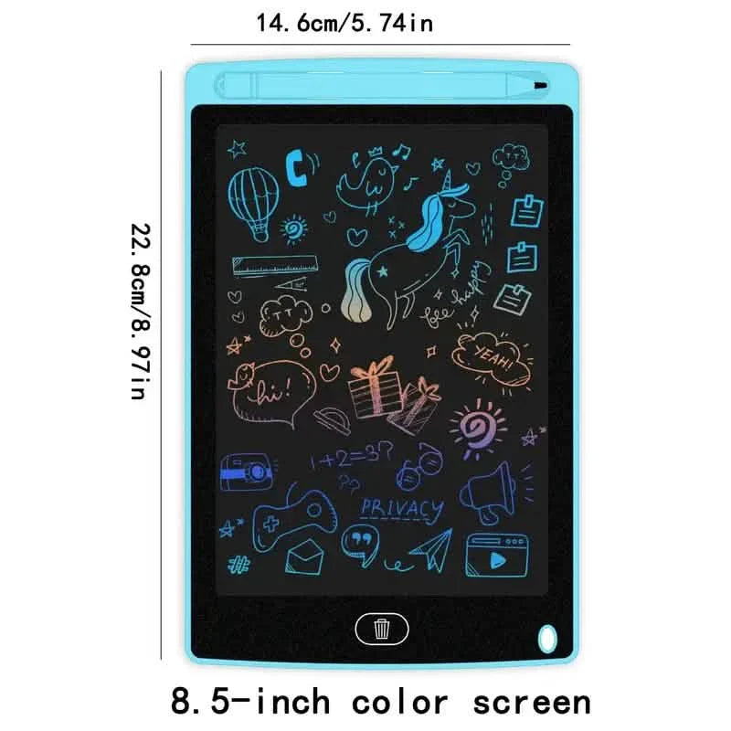 Digital LCD Writing Tablet with Stylus Pen – Reusable Wipeable Dry-Erase Doodle & Drawing Board