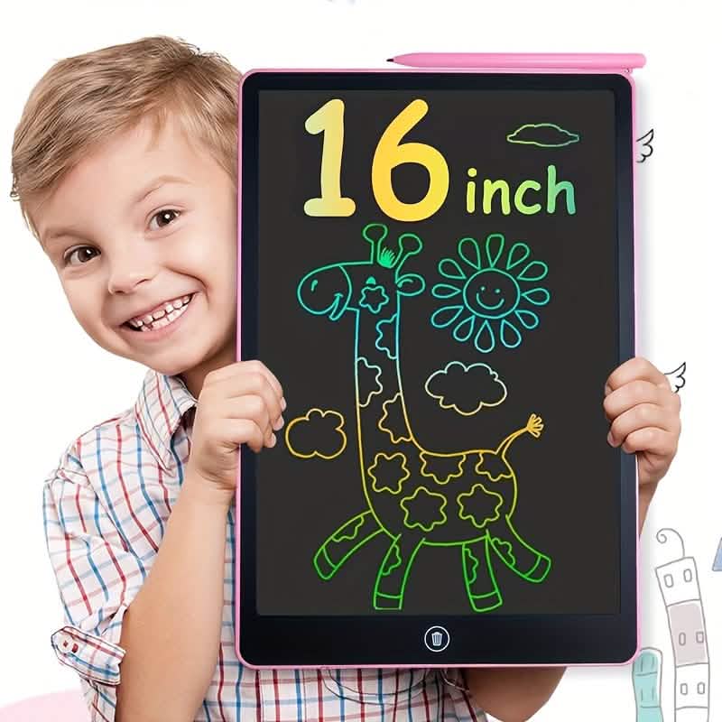 Digital LCD Writing Tablet with Stylus Pen – Reusable Wipeable Dry-Erase Doodle & Drawing Board