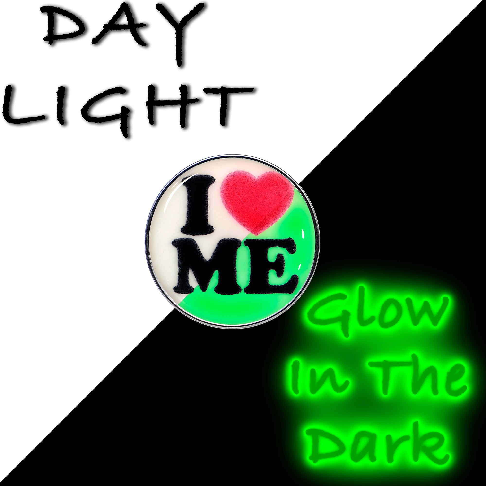 16G 1/4 Glow in the Dark I Love Me Cartilage Tragus Earring