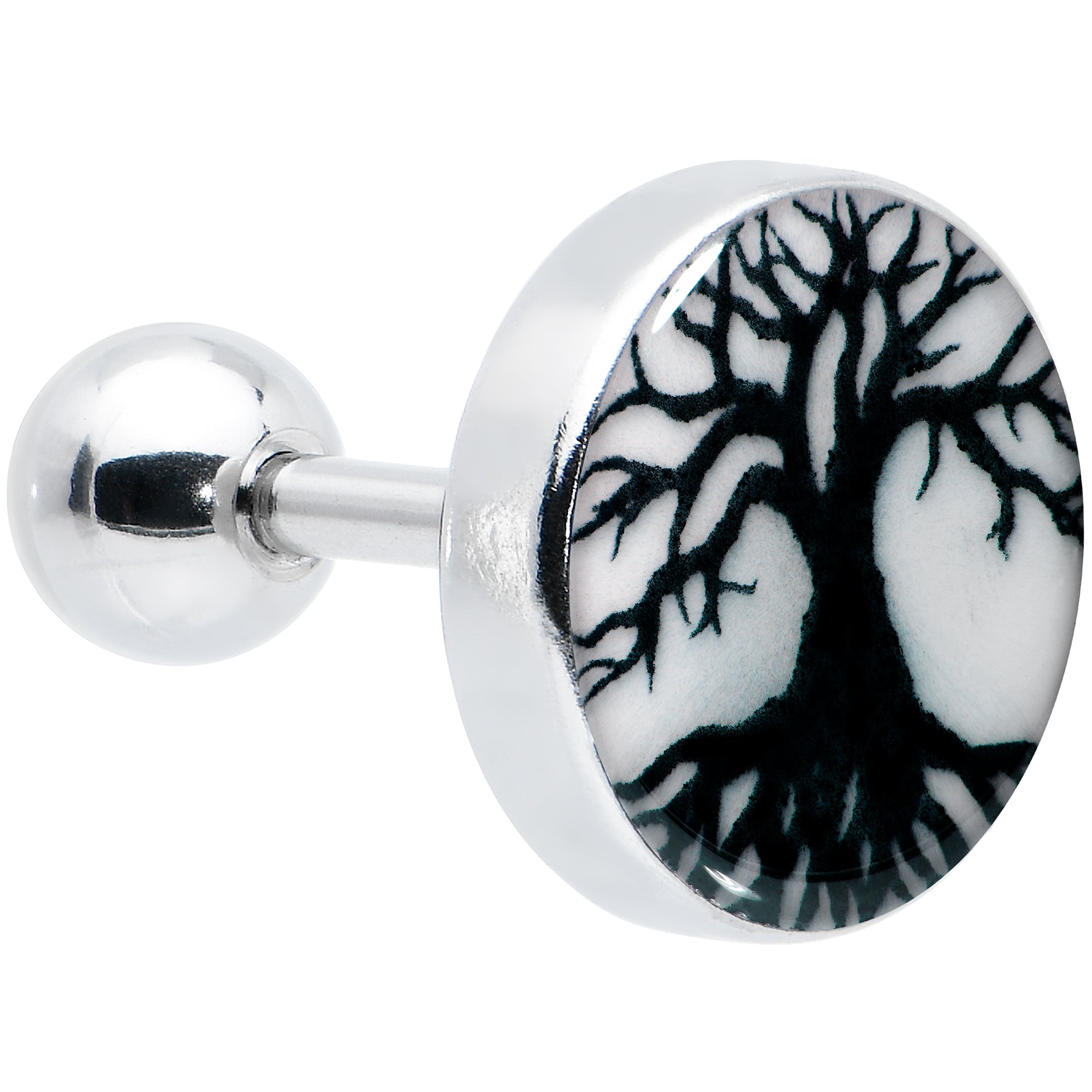 16G Glow in the Dark Tree of Life Tragus Cartilage Earring by Onyx O