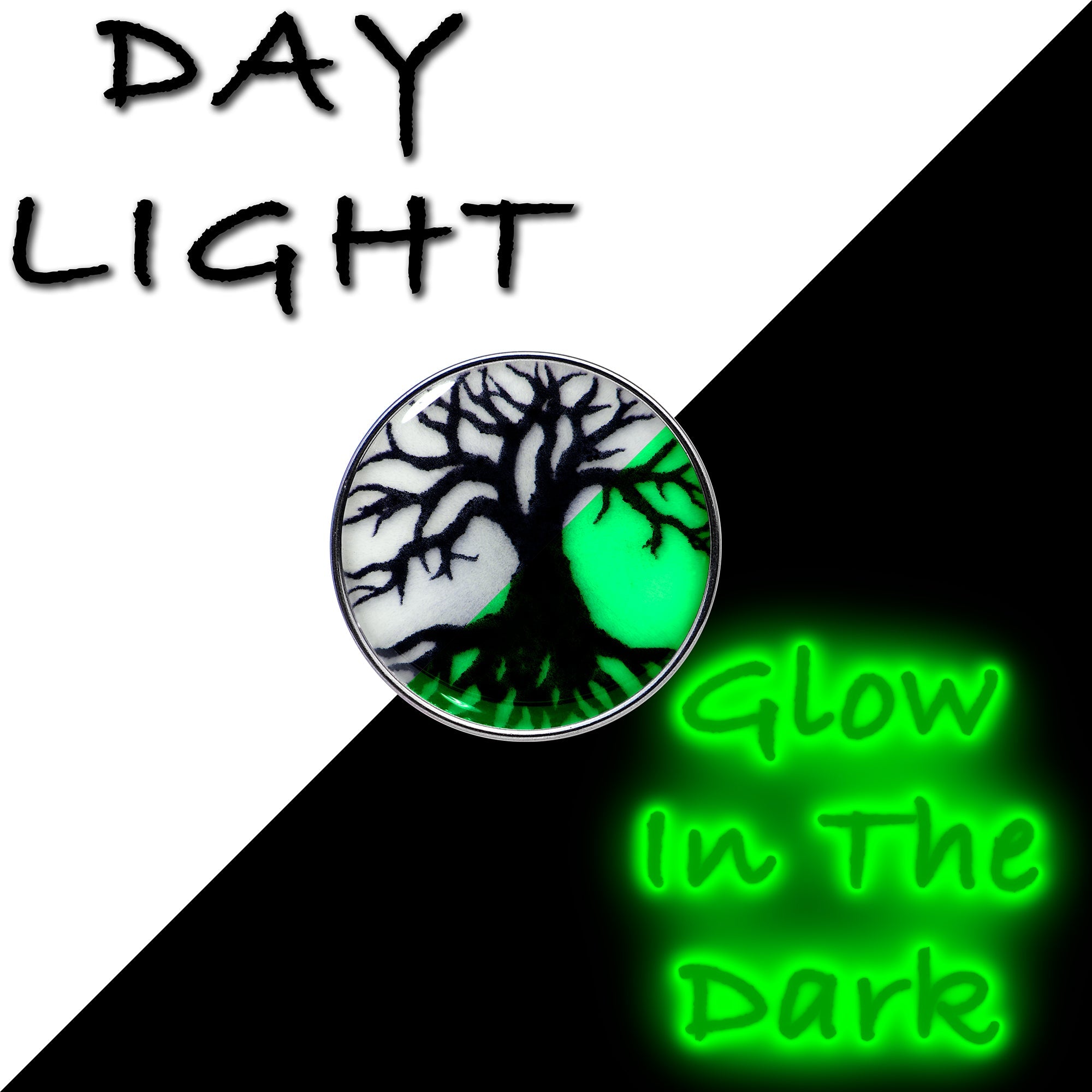 16G Glow in the Dark Tree of Life Tragus Cartilage Earring by Onyx O