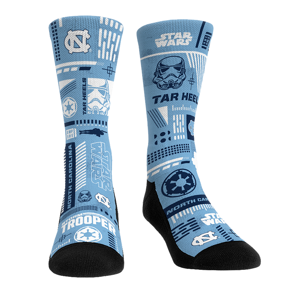 North Carolina Tar Heels - Star Wars  - Stormtrooper Pattern