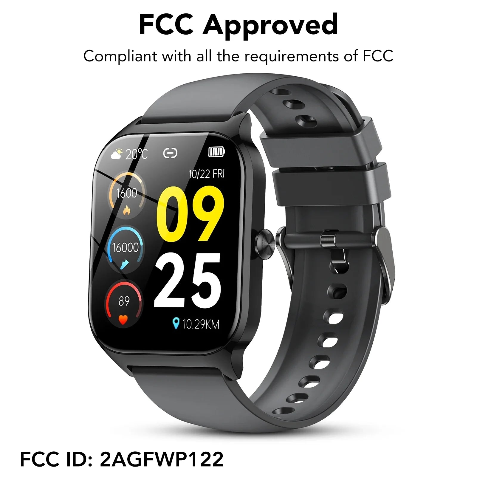 New Smart Watch Fits for Android and Iphone, 1.85 Inch Fitness Tracker, Men Women'S Smartwatch with Answer/Make Calls/Message Reminder/112+ Sports Modes, IP68 Waterproof, for Gift Black