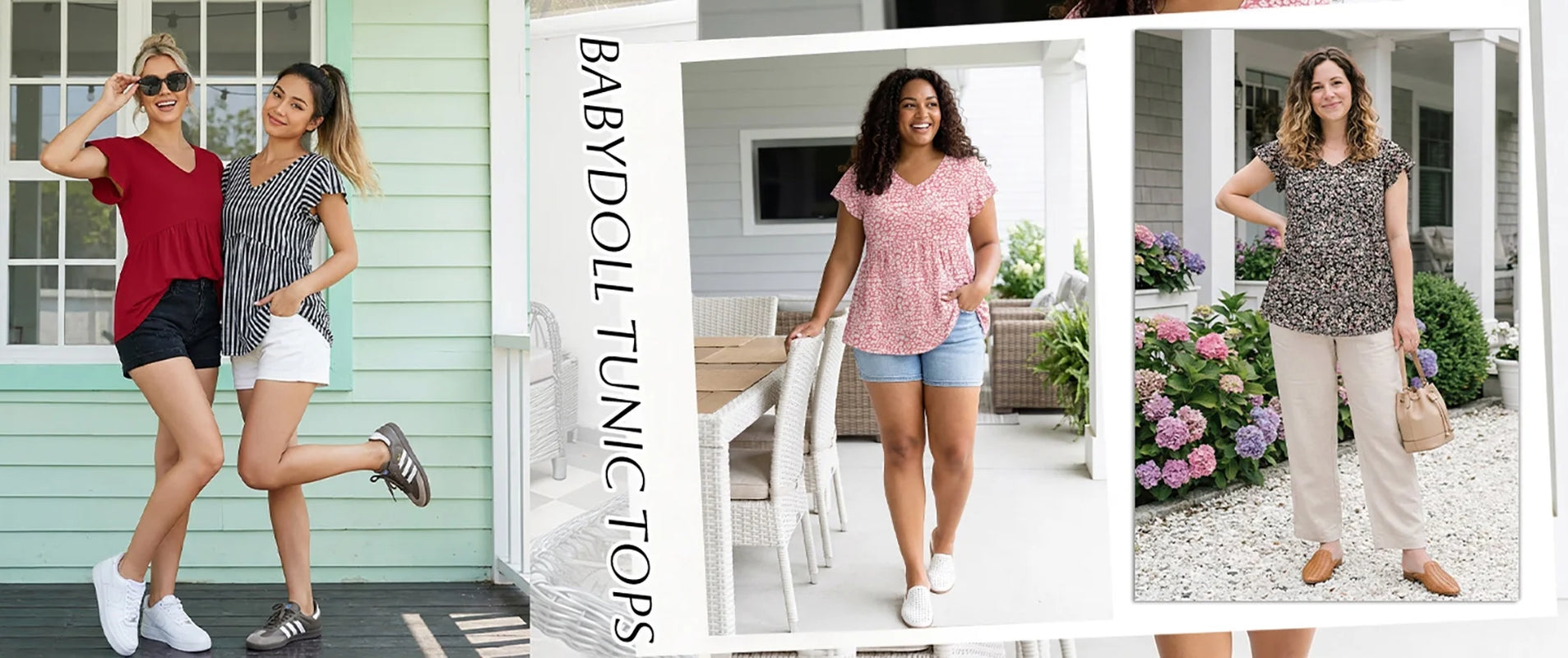 Womens Tops V Neck Short Sleeve Summer Shirts Babydoll Peplum Tops Tunic Dressy Casual Blouses