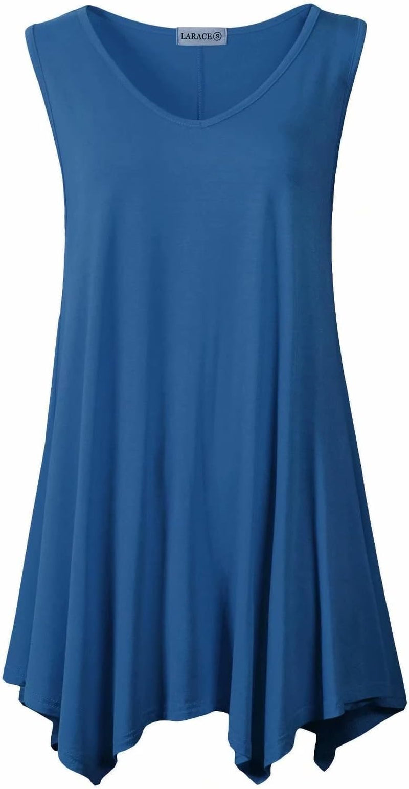 plus Size Tank Tops for Women V Neck T Shirts Summer Sleeveless Tunic Tops Loose Fit Flowy Blouse