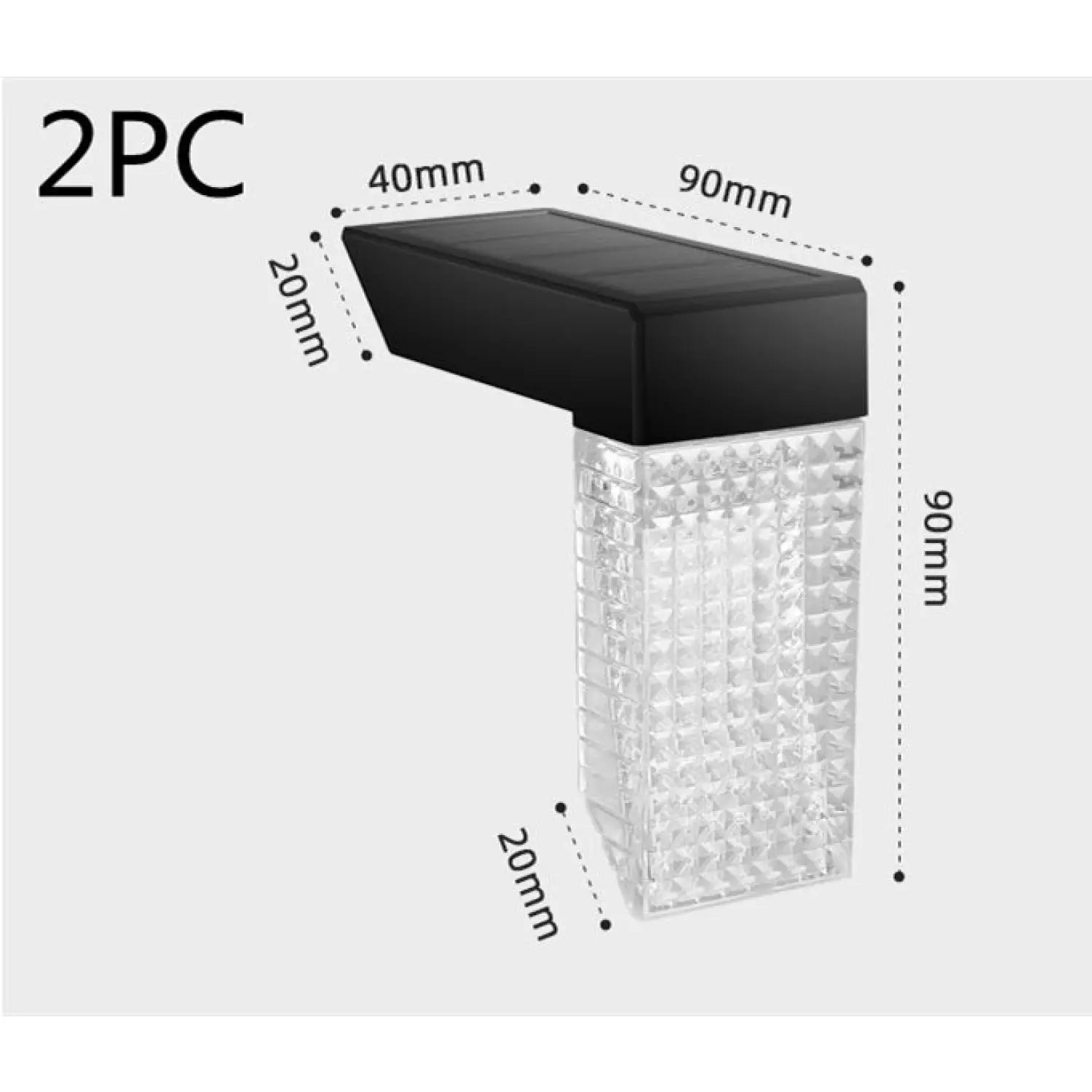 Solar Path Lights with LED & Waterproof for Stairs, Deck, Fence & Garden