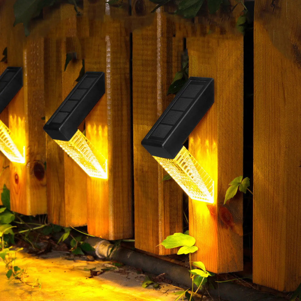 Solar Path Lights with LED & Waterproof for Stairs, Deck, Fence & Garden
