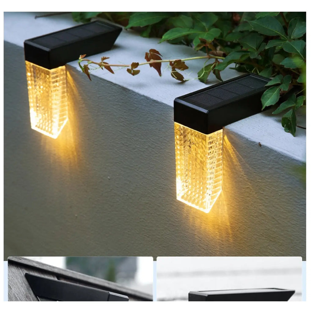 Solar Path Lights with LED & Waterproof for Stairs, Deck, Fence & Garden